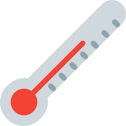 termometr Pixel Perfect Flat ikona