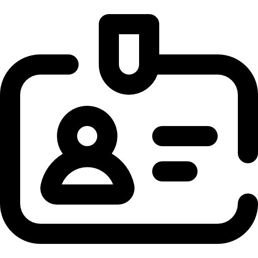 신분증 Super Basic Omission Outline icon