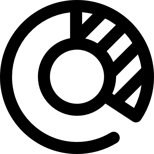円グラフ Super Basic Omission Outline icon