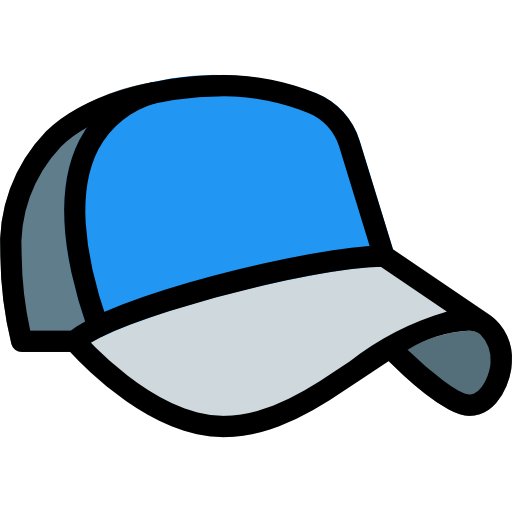 野球帽 Pixel Perfect Lineal Color icon