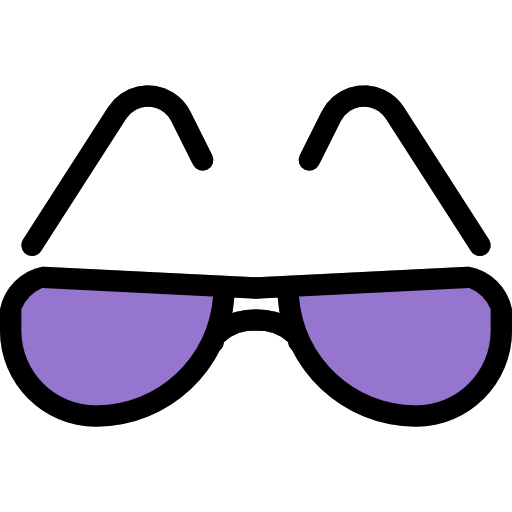 des lunettes de soleil Pixel Perfect Lineal Color Icône