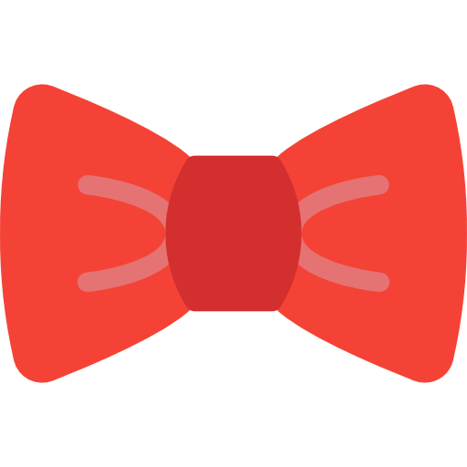corbata de moño Pixel Perfect Flat icono