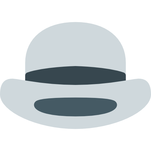 Bowler hat Pixel Perfect Flat icon