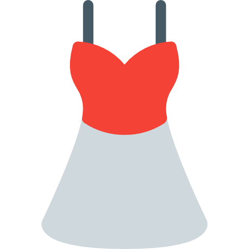sukienka Pixel Perfect Flat ikona