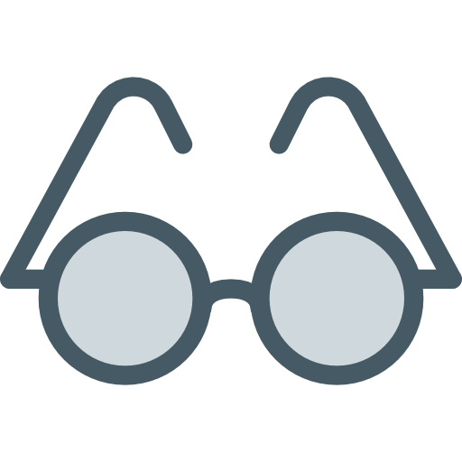 Glasses Pixel Perfect Flat icon