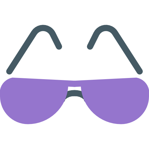 occhiali da sole Pixel Perfect Flat icona
