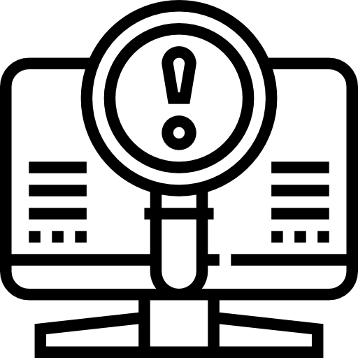 악성 코드 Meticulous Line icon