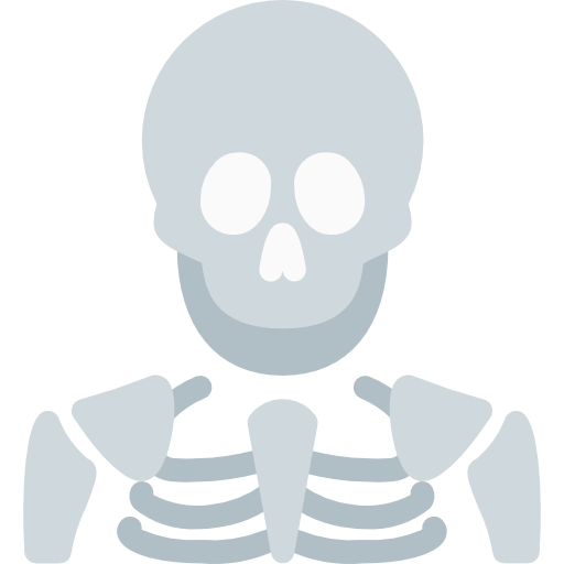 Skeleton Pixel Perfect Flat icon