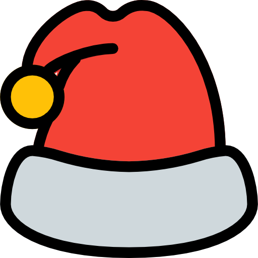 weihnachtsmütze Pixel Perfect Lineal Color icon