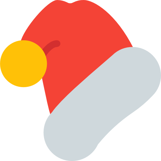 cappello da babbo natale Pixel Perfect Flat icona