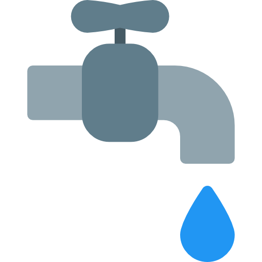 eau du robinet Pixel Perfect Flat Icône