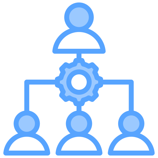 Organization Generic Blue icon