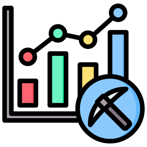 eksploracja danych Generic Outline Color ikona