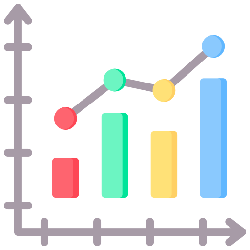 gráfico estadístico Generic Flat icono