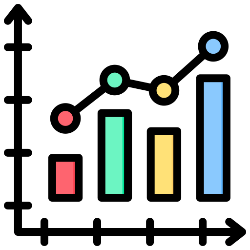statistische grafik Generic Outline Color icon