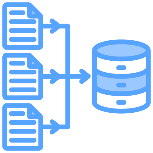 Data integration Generic Blue icon