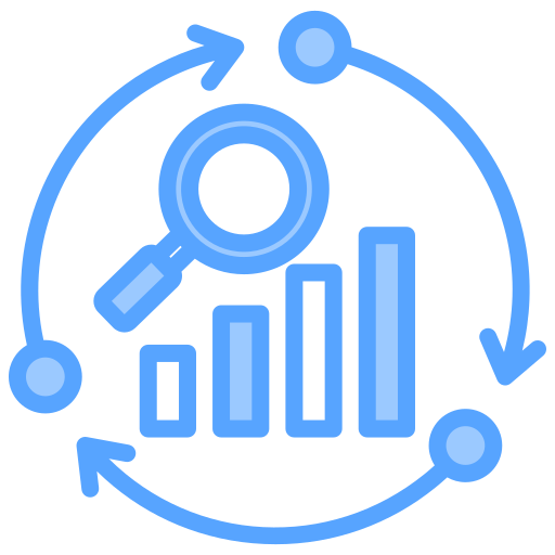 Data Analysis Generic Blue icon