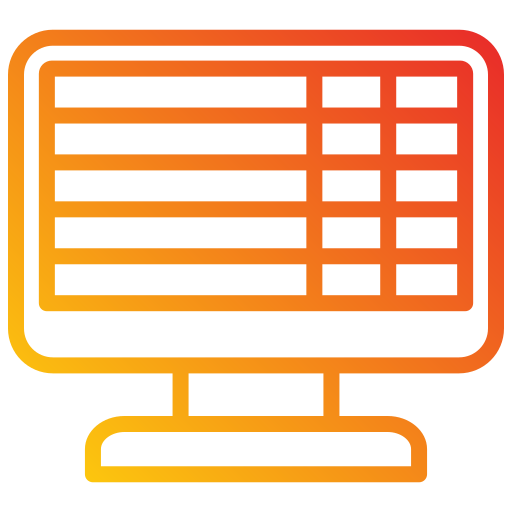 spreadsheet-app Generic Gradient icoon