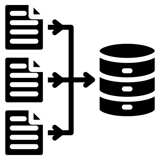 integrazione dei dati Generic Glyph icona