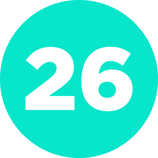 Двадцать шесть Generic Flat иконка