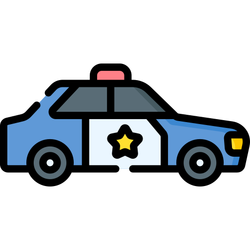 politieauto Special Lineal color icoon