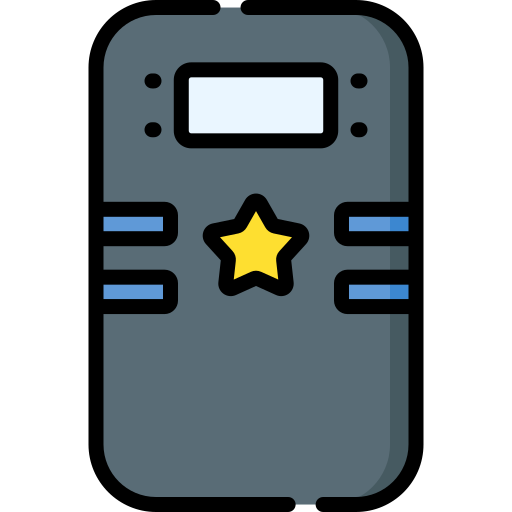 Riot police Special Lineal color icon
