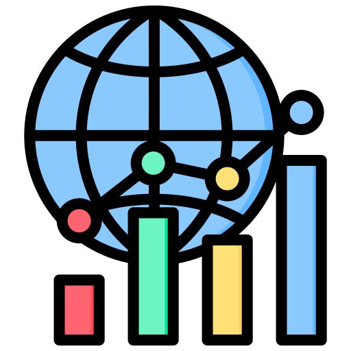 Глобальный рынок Generic Outline Color иконка