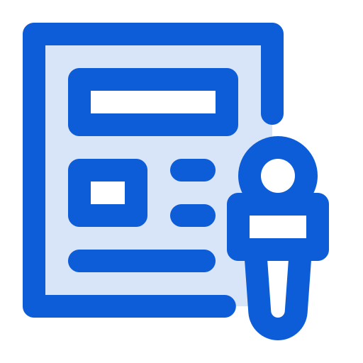 News paper Generic Blue icon
