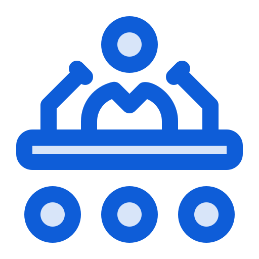 persconferentie Generic Blue icoon