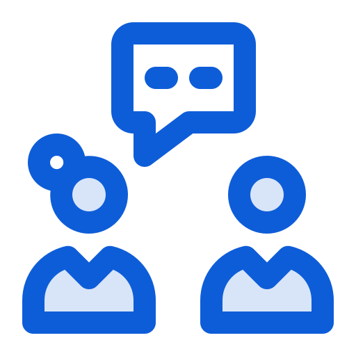 interview Generic Blue icon