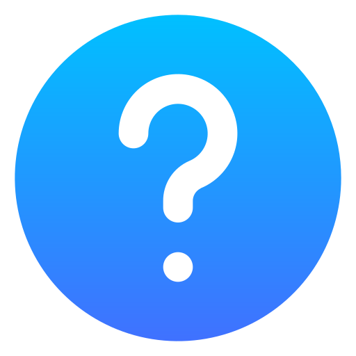 question Generic Flat Gradient icon