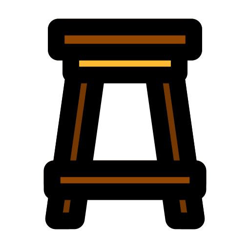 stojak na krzesło Generic Outline Color ikona