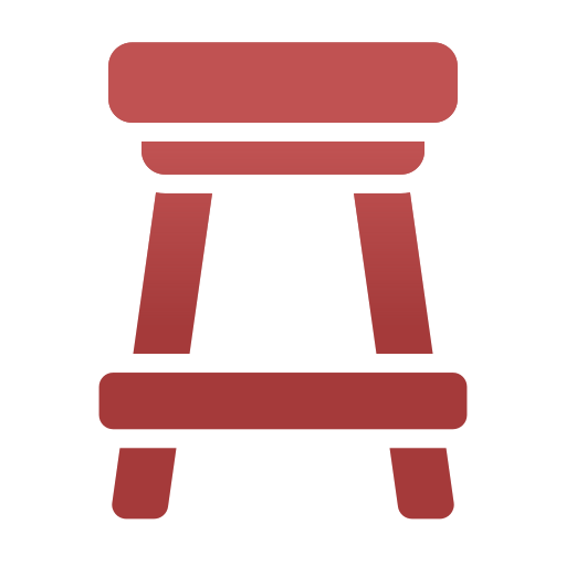 soporte de la silla Generic Flat Gradient icono