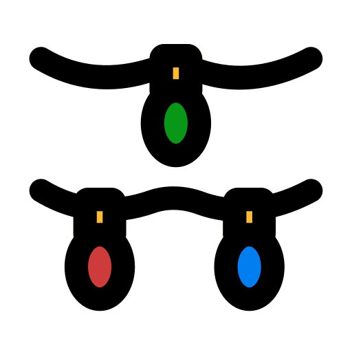 dekorationslampe Generic Outline Color icon