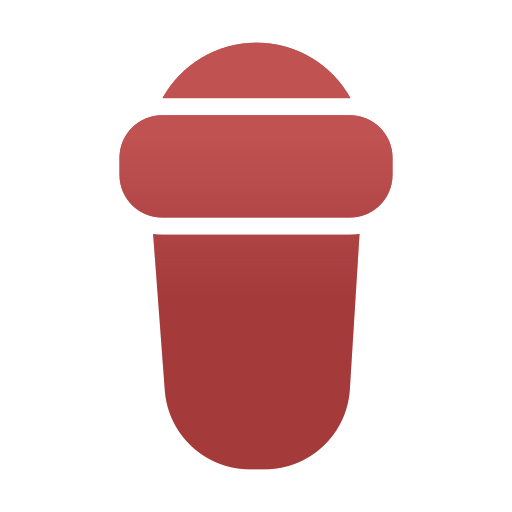 vaso de plástico Generic Flat Gradient icono