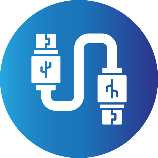 Usb connection Generic Blue icon