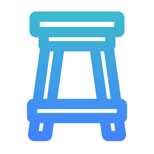 stojak na krzesło Generic Gradient ikona