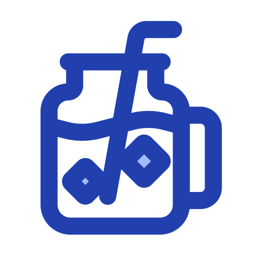 차가운 음료 Generic Blue icon