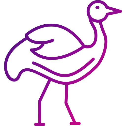 Ostrich Generic Gradient icon