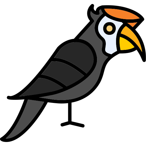 hornbill Generic Outline Color icon