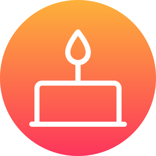 Торт на день рождения Generic Flat Gradient иконка