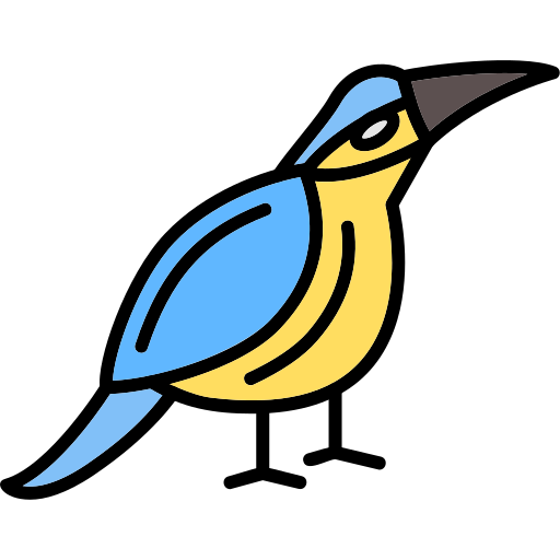 Kingfisher Generic Outline Color icon