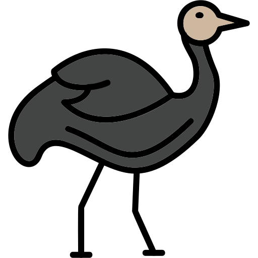 avestruz Generic Outline Color icono