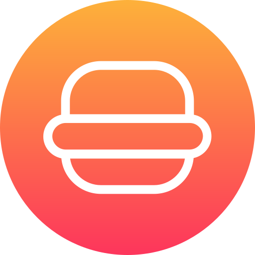 hamburguesa Generic Flat Gradient icono