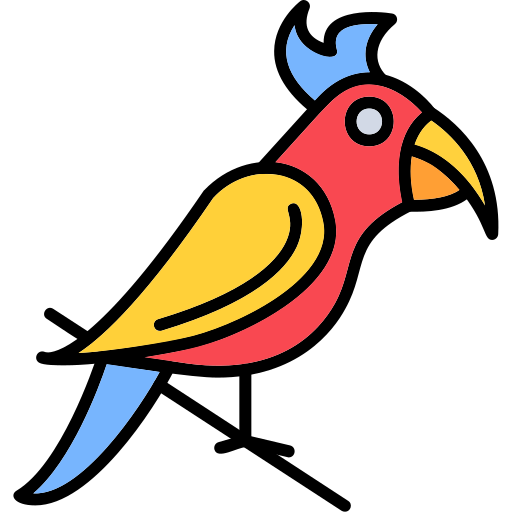 pappagallo Generic Outline Color icona