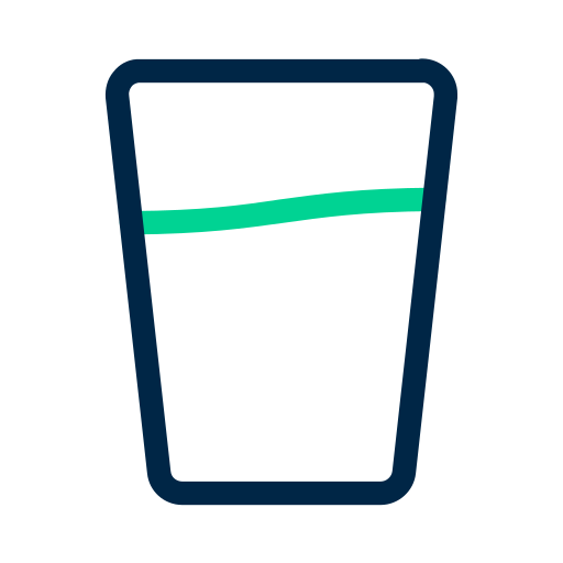 szklanka wody Generic Outline Color ikona