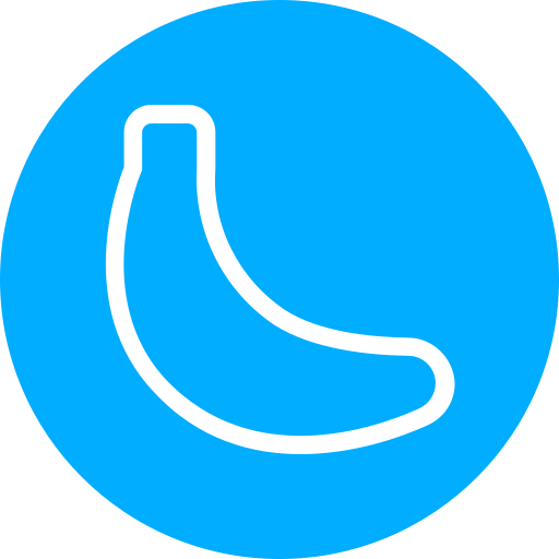 banaan Generic Blue icoon