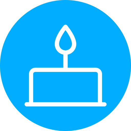 gâteau d'anniversaire Generic Blue Icône