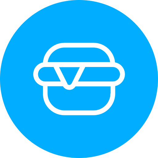ハンバーガー Generic Blue icon