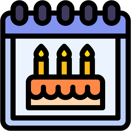 geburtstag und feier Generic Outline Color icon